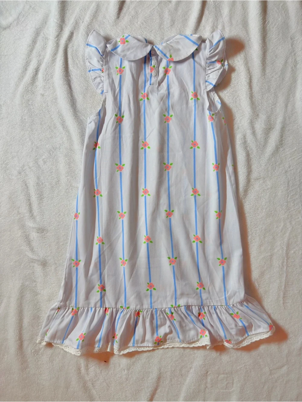EEUC the Beaufort bonnet company stripe floral print dress with lace ruffle hem7